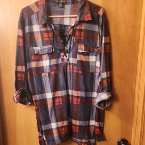 French Laundry Flannel Tunic 3x